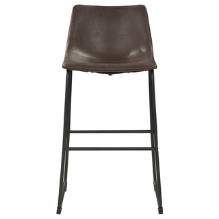 Armless Bar Stool (Set of 2) - Brown