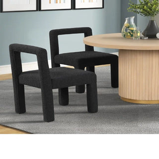 Dining Chairs With Square Open Back (Set of 2)