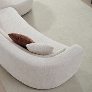 Curved Sectional Sofa, L - Shape Modular Chaise