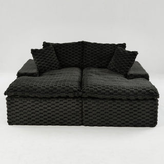 Double Chaise Lounge With Full Compressed Sponge