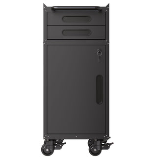 Rolling Tool Cabinet Heavy Duty Garage Storage With Lockable Doors & Drawers