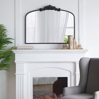Arch Mirror, Baroque Inspired Wall Decor For Bathroom, Bedroom, Living Room