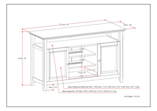 Amherst - TV Media Stand, Handcrafted