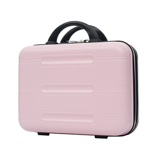 6 Piece Lightweight Hardshell Luggage Set With Double Spinner Wheels, Password Lock