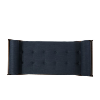 Chic Contemporary Chaise Lounge With Button Tufting And Bentwood Structure