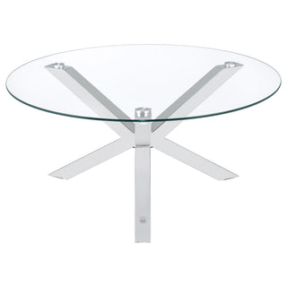 Round Top Coffee Table - Chrome
