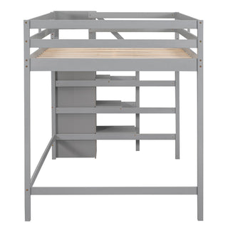 Loft Bed With Built In Storage Wardrobe And Staircase