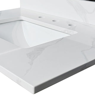 Bathroom Vanity Top With Undermount Sink, 3 Pre Drilled Holes