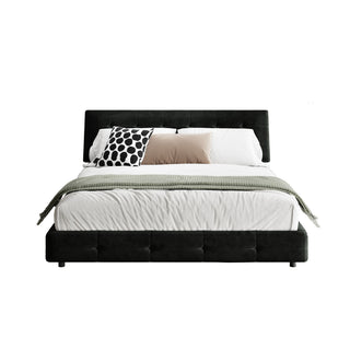 Tufted Headboard With Extra-Large Ultra-Soft Cloud Pillow Design