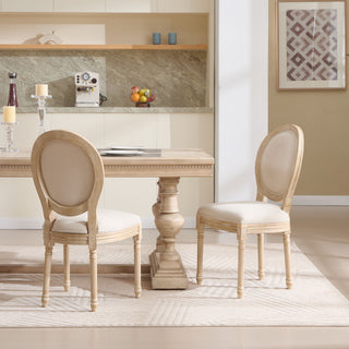 Upholstered With Round Back Dining Chairs (Set of 2)