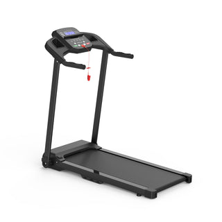 Foldable Treadmill 2.5Hp Electric Running Machine For Home - Black