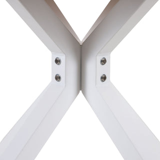 Pedestal Table For Living Room - White / Light Oak