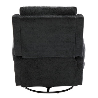 Manual Recliner Massage Chair With Swivel Rocker, 8 Massage Modes, Side Storage Pocket
