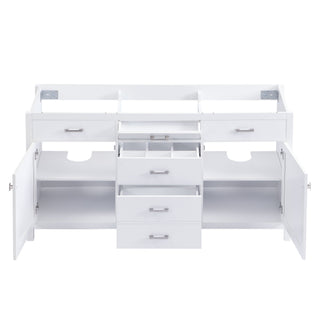 Bathroom Vanity Cabinet Only With Soft Closing Doors & Drawers, Adjustable Shelves - White