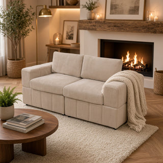 Oversized Modular Loveseat Set