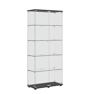 Display Cabinet With Shelf Double Doors And Lock