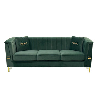 Upholstered 3 Seater Sofas Living Room Furniture (Set of 2)