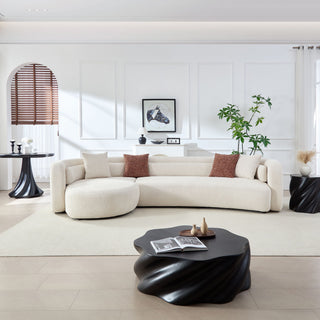 Curved Sectional Sofa, L - Shape Modular Chaise