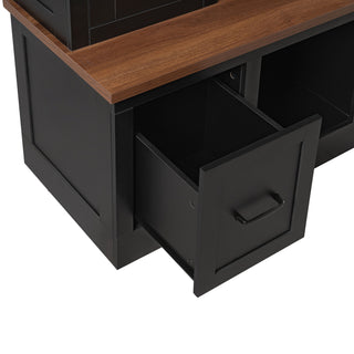 Hall Tree With Storage Bench, Entryway Coat Rack With Hooks