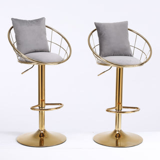 Unique Design Bar Chair, 360 Degree Rotation, Adjustable Height, Suitable For Dining Room And Bar