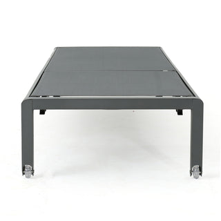 Outdoor Patio Chaise Lounge With 5 Reclining Positions