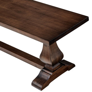 Whitmore - Trestle Dining Bench - Dark Brown
