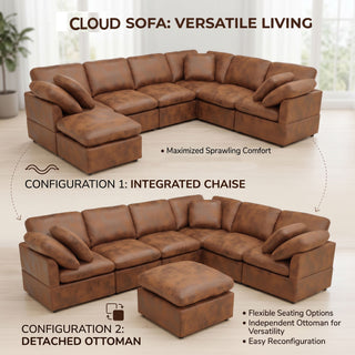 Deep Modular Cloud Sofa, Freely Configurable