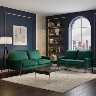 Upholstered Loveseat Sofa, 2 Seater Couch For Living Room Apartment