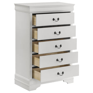 5 Drawer Bedroom Chest - White