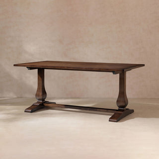 Whitmore - Trestle Dining Table - Dark Brown