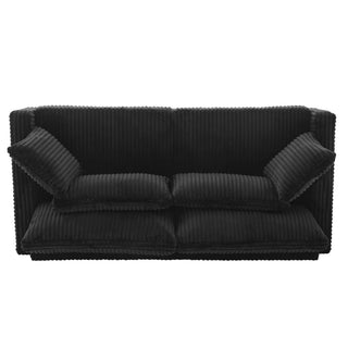 Modern Loveseat Sofa With 4 Pillows