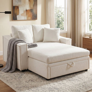 Modern Chaise Sofa With Hidden Storage For Living Room