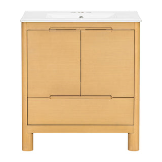 Softened Modern Bathroom Vanity With Sink