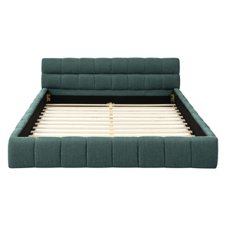 Modern Platform Bed Frame With Thick Fabric