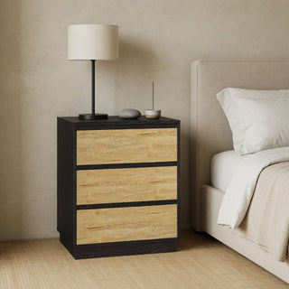 3 Drawer Nightstand, Bedroom Side Table