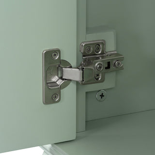 Bathroom Vanity With Sink, Flip-Out Top Drawer, Soft Close Doors, 2 Storage Drawers