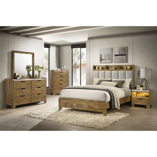 Packard - 6 Drawer Dresser With Mirror - Oak