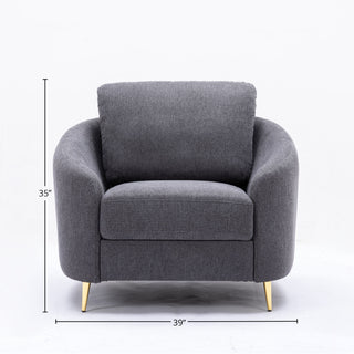 Yuina - 3 Pieces Living Room Set - Gray