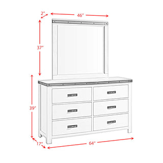 Wade - Youth 6-Drawer Dresser