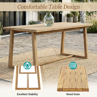 7 Piece Modern Outdoor Dining Set, Patio Furniture