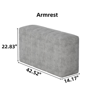 Modern Oversized, Modular Sectional Sofa With Pillows
