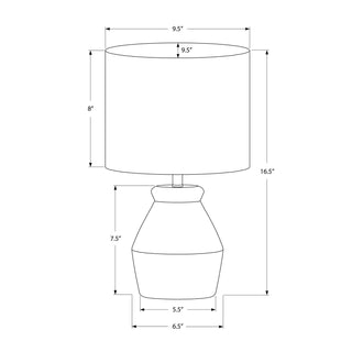 Lighting, Table Lamp Modern - Cream