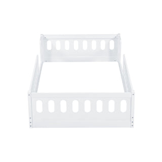Platform Bed With Guardrail