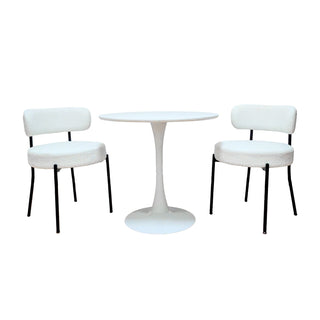 Mid-Century Modern Dining Chair With Curved Backrest