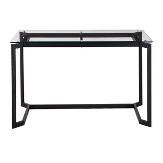 Masters - Modern Office Desk - Black / Clear