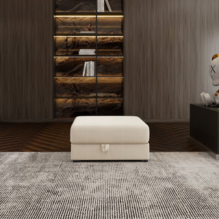 Modular Sectional Sofa With Storage, Convertible 2 Seater Sleeper Sofa - Beige