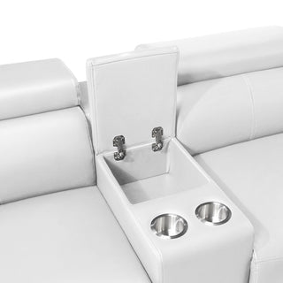 Nova - Sectional With Bluetooth Speaker, LED And Lifting Wine Cabinet