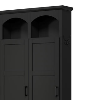 Classic Arched Design Hall Tree With 3 Hidden Storage
