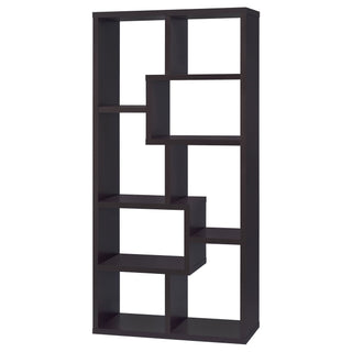 8 Shelf Geometric Bookcase