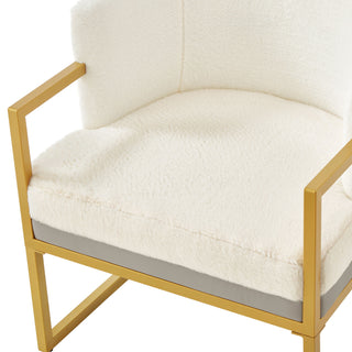 Upholstered Reading Accent Armchair For Living Room